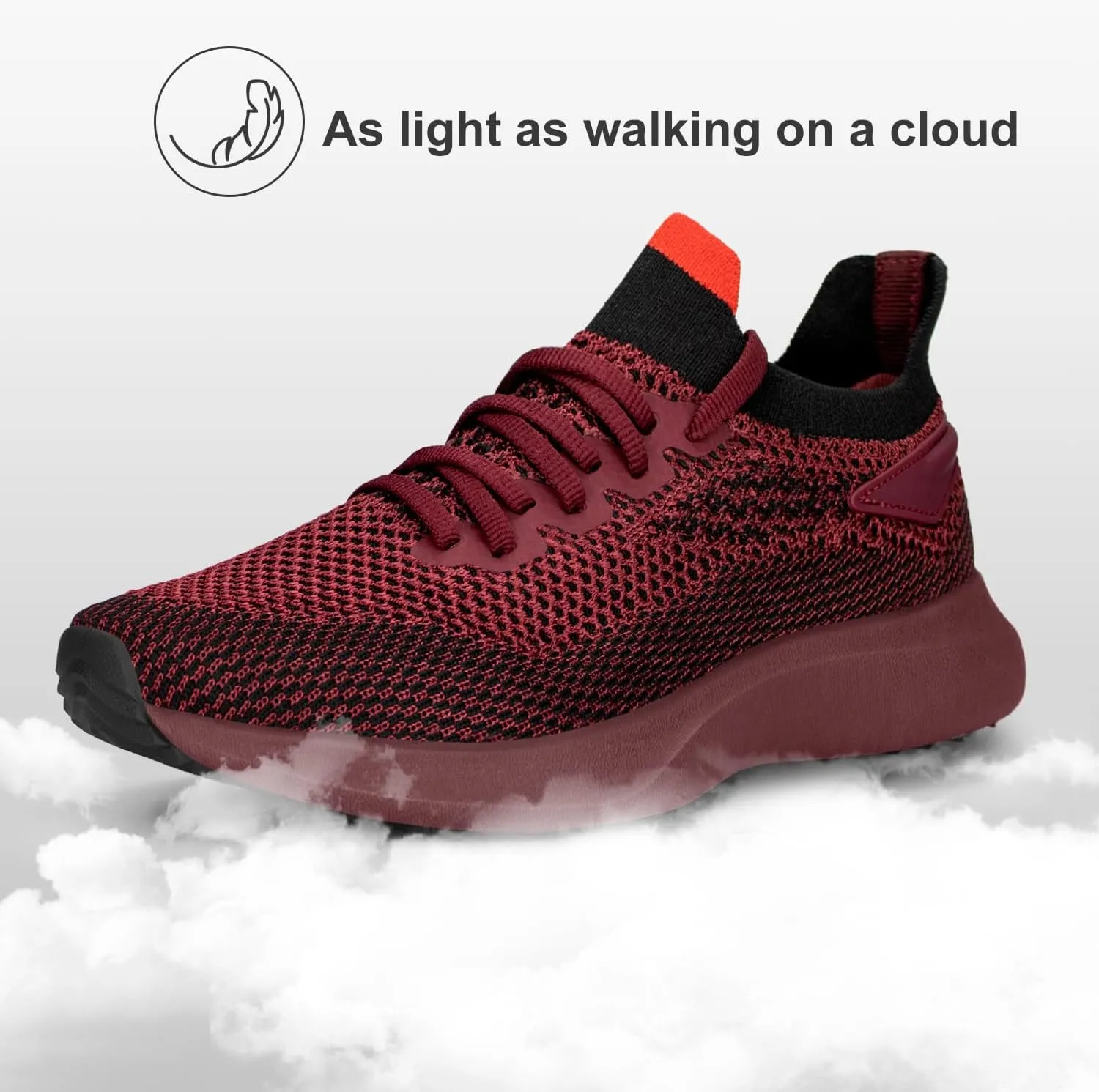 Abboos Running Shoes Womens Non Slip Gym Workout Shoes Lightweight Breathable Tennis Shoes Mesh Walking Sneakers