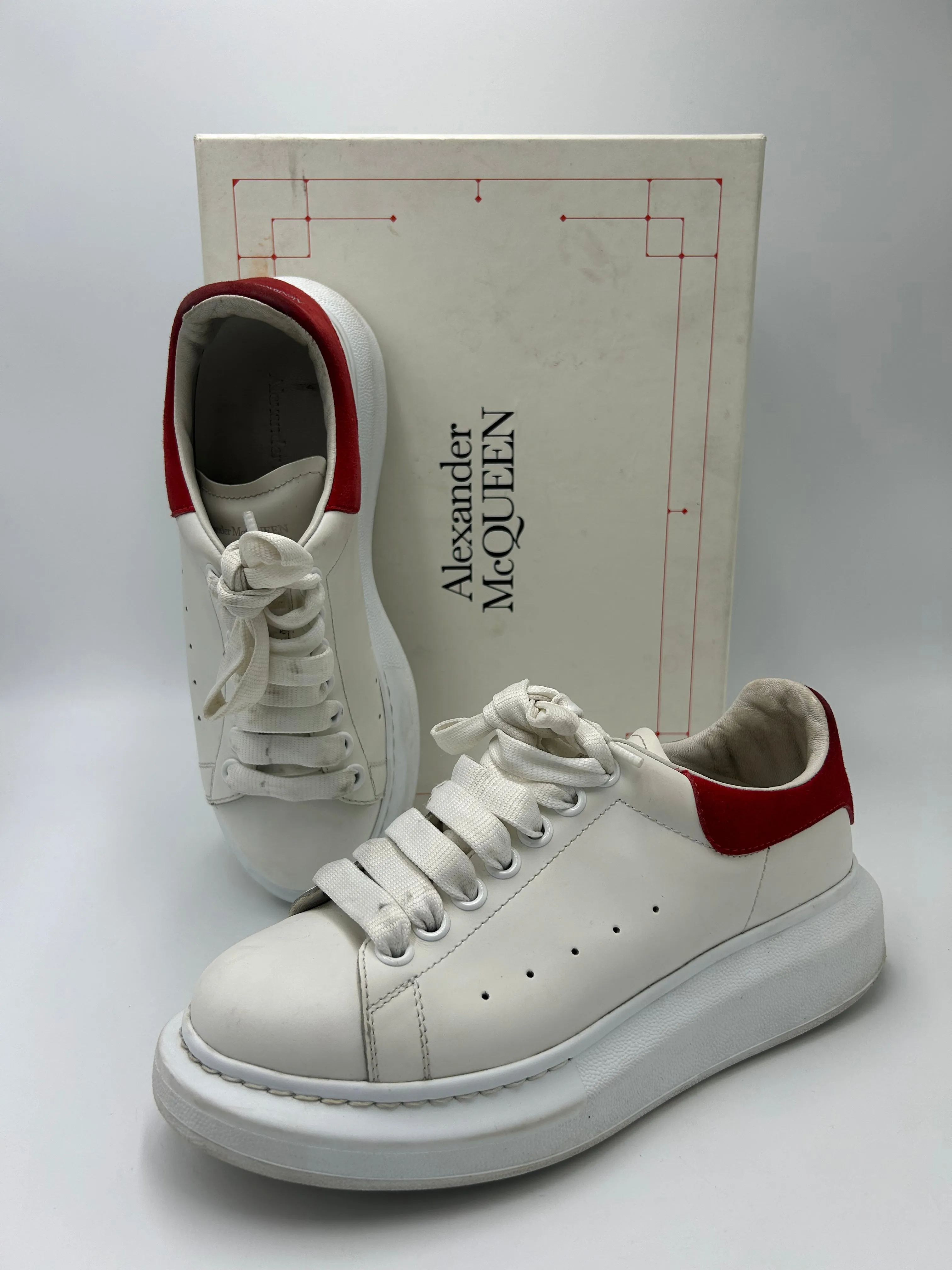 Alexander McQueen Oversized Trainers Luxury Designer Shoes Size: 7.5