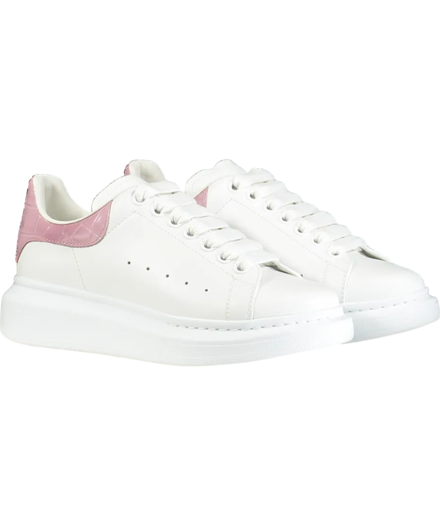 Alexander McQueen White Runway White/pink Suede Shoes UK 6.5 EU 39.5 