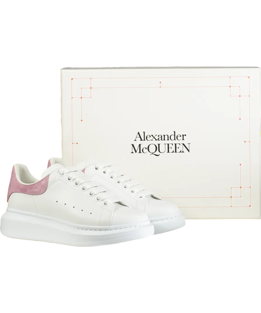 Alexander McQueen White Runway White/pink Suede Shoes UK 6.5 EU 39.5 