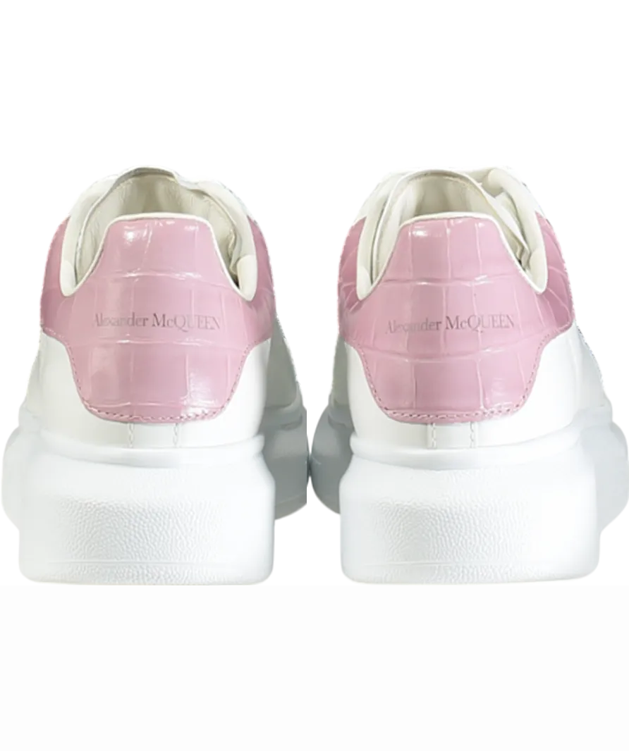 Alexander McQueen White Runway White/pink Suede Shoes UK 6.5 EU 39.5 