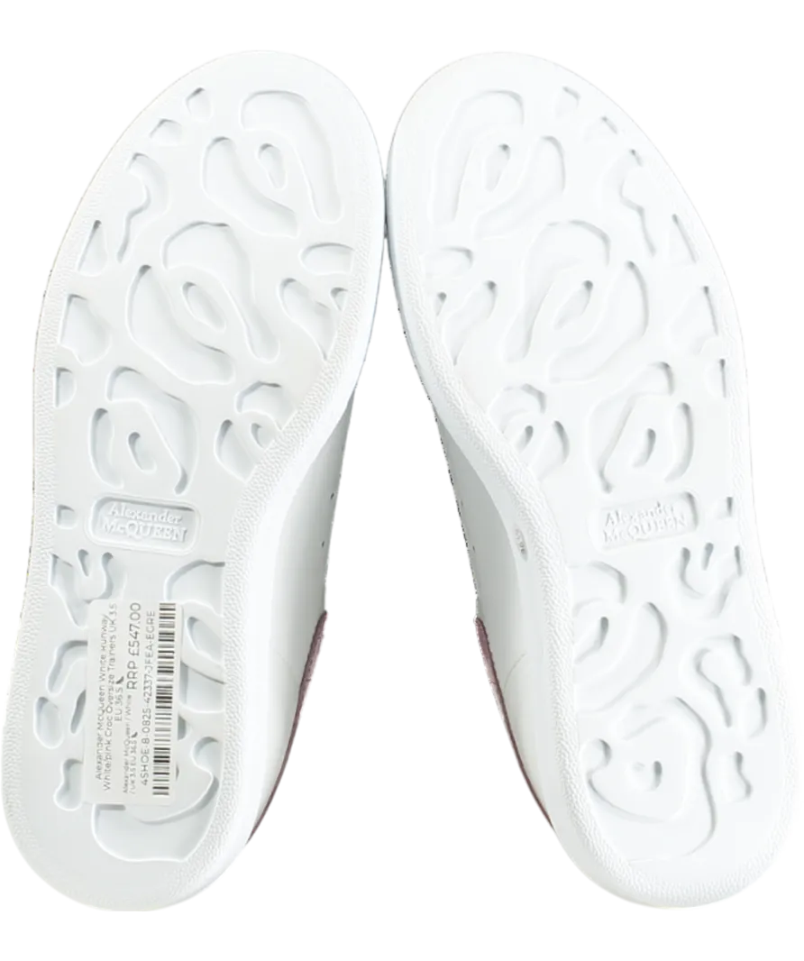 Alexander McQueen White Runway White/pink Suede Shoes UK 6.5 EU 39.5 