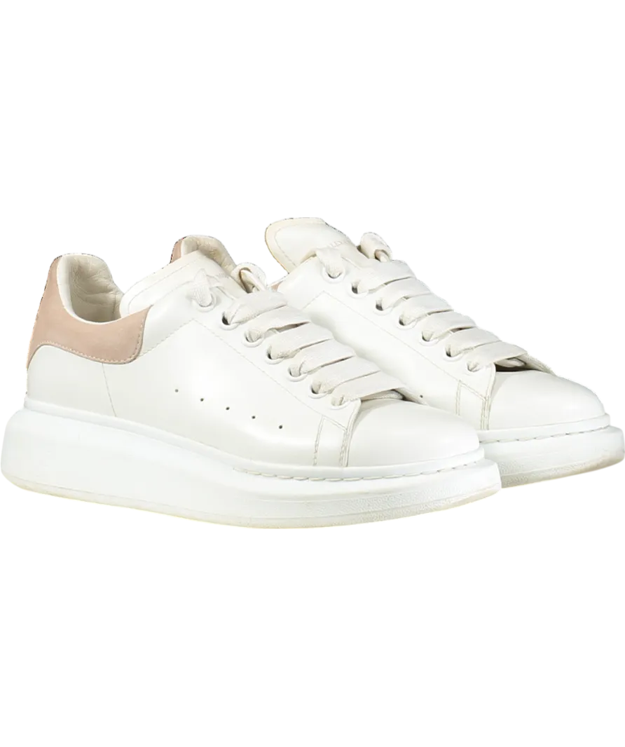 Alexander McQueen White Runway White/pink Suede Shoes UK 6.5 EU 39.5 