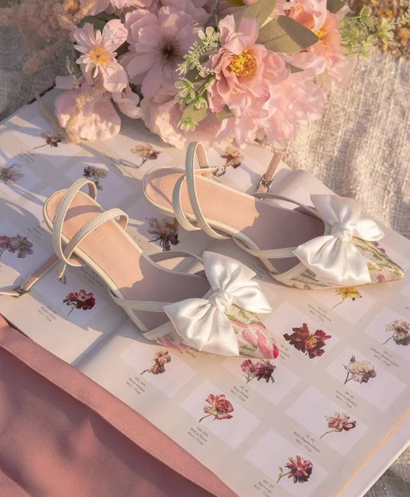 Aleyna Satin Bow Heels