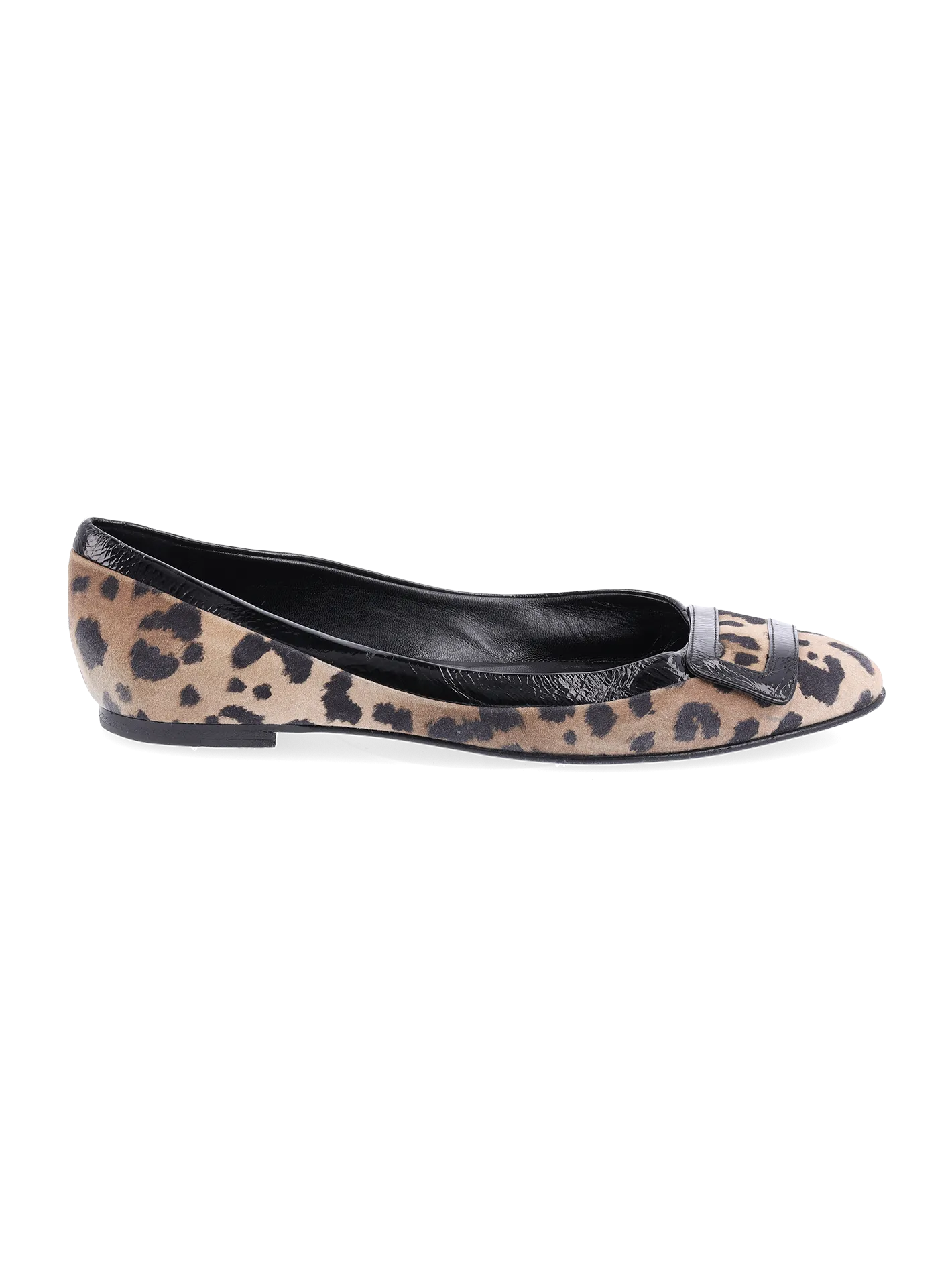 animal print ballet flats