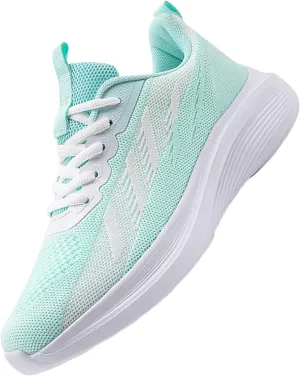Athletic Shoes Women Fashion Lace Up Comfortable Soft Sole Sneakers Summer Lightweight Breathable Mesh Workout Shoes