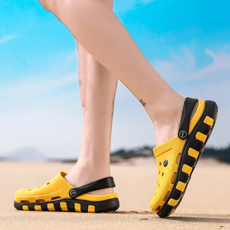 Beach Lightweight Quick-Drying Sandals / Flexible Rubber Slippers - SF0286