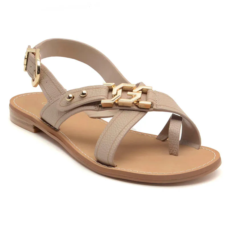 Beige Strappy Sandals