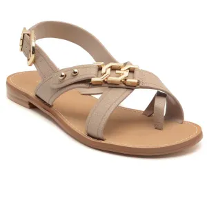 Beige Strappy Sandals