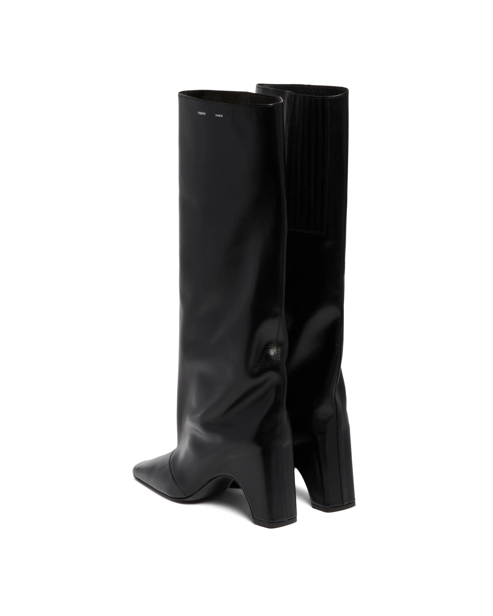 Black Leather Bridge Boots