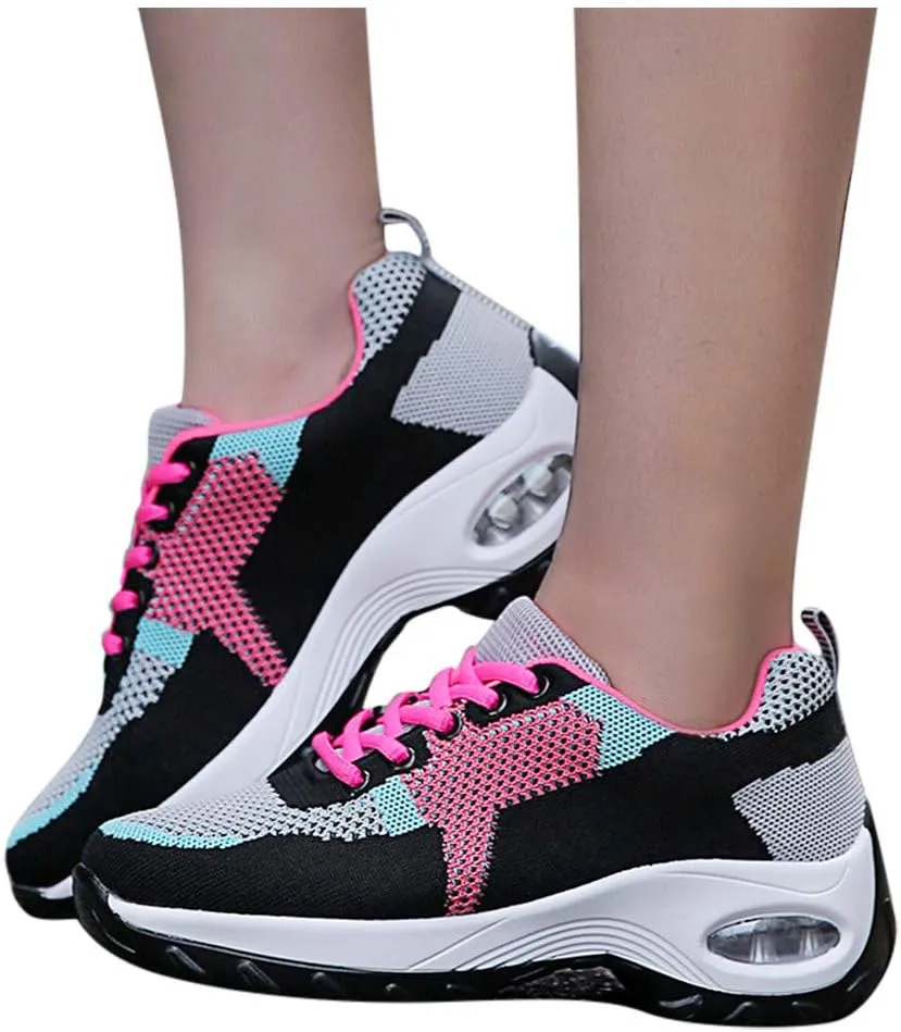 Breathable Shoes Sport Womens Solid Lightweight Fashion Slip Casual On Women's Bowling Shoes Womens