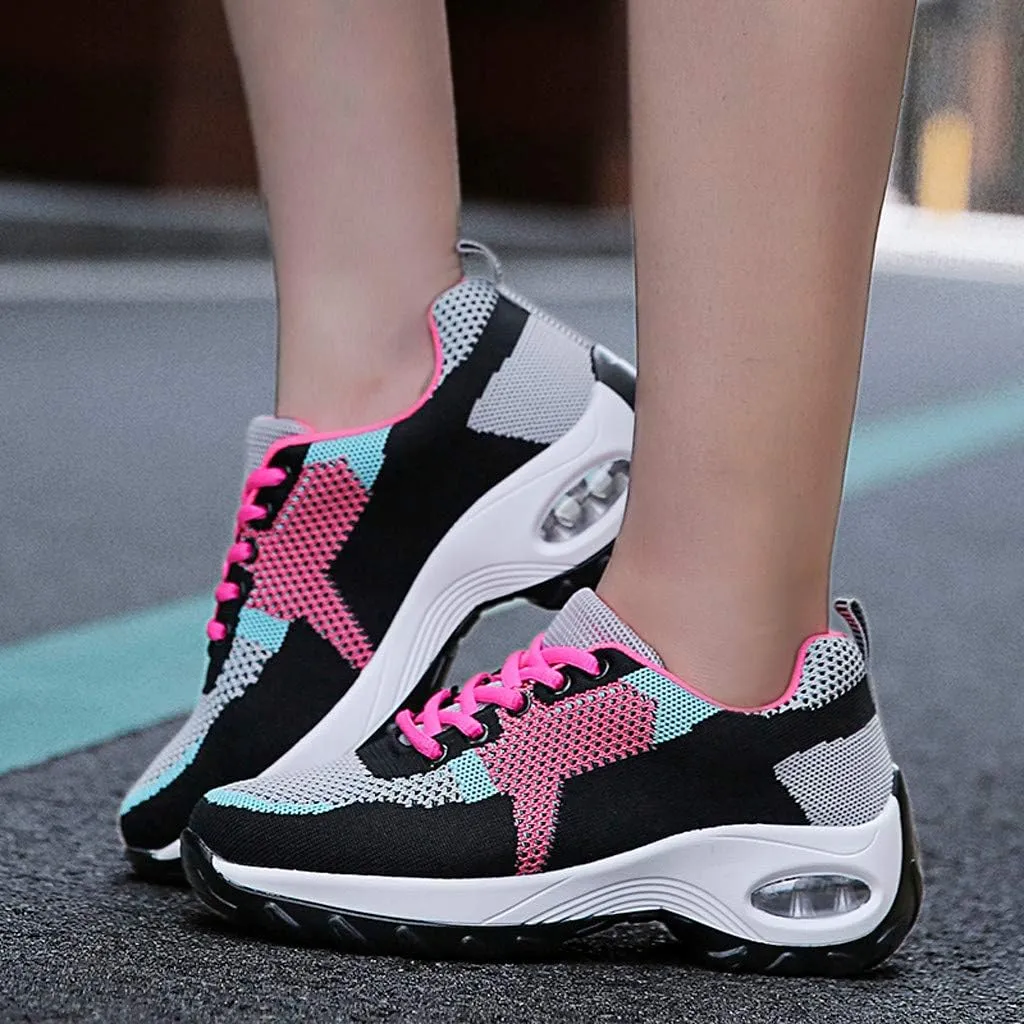 Breathable Shoes Sport Womens Solid Lightweight Fashion Slip Casual On Women's Bowling Shoes Womens