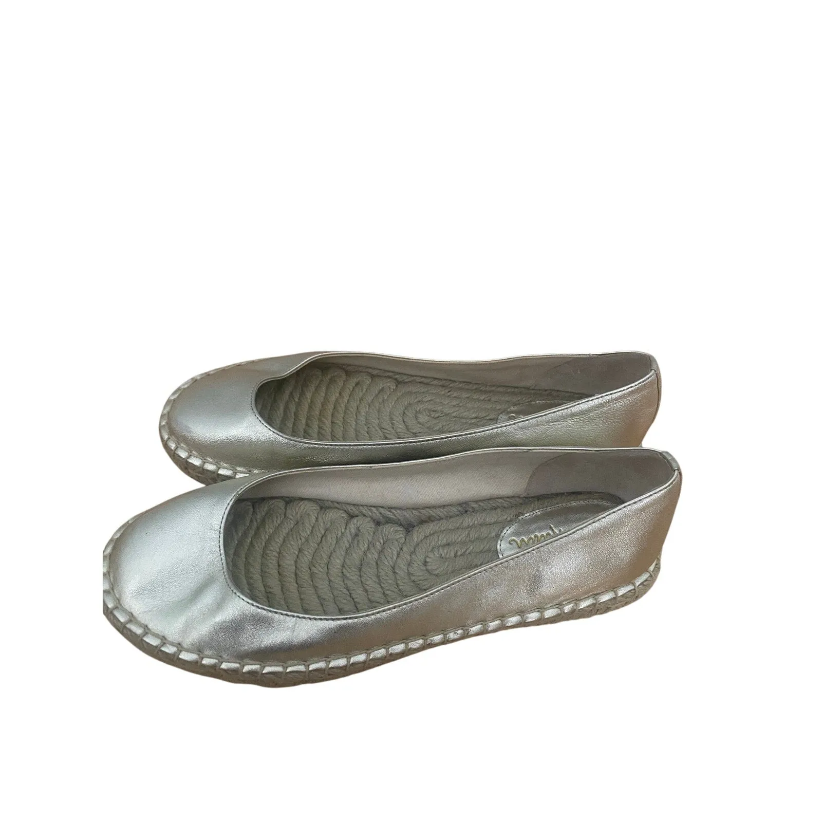 Cole Haan Gold leather Espadrille Flats Size 6.5