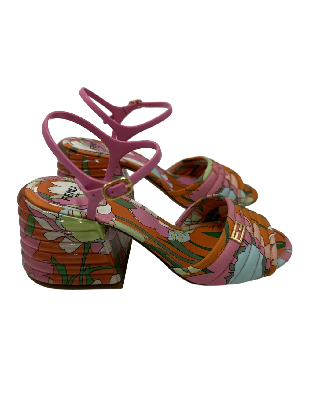Fendi Promenade Slingback Luxury Designer Shoes, Size: 6.5