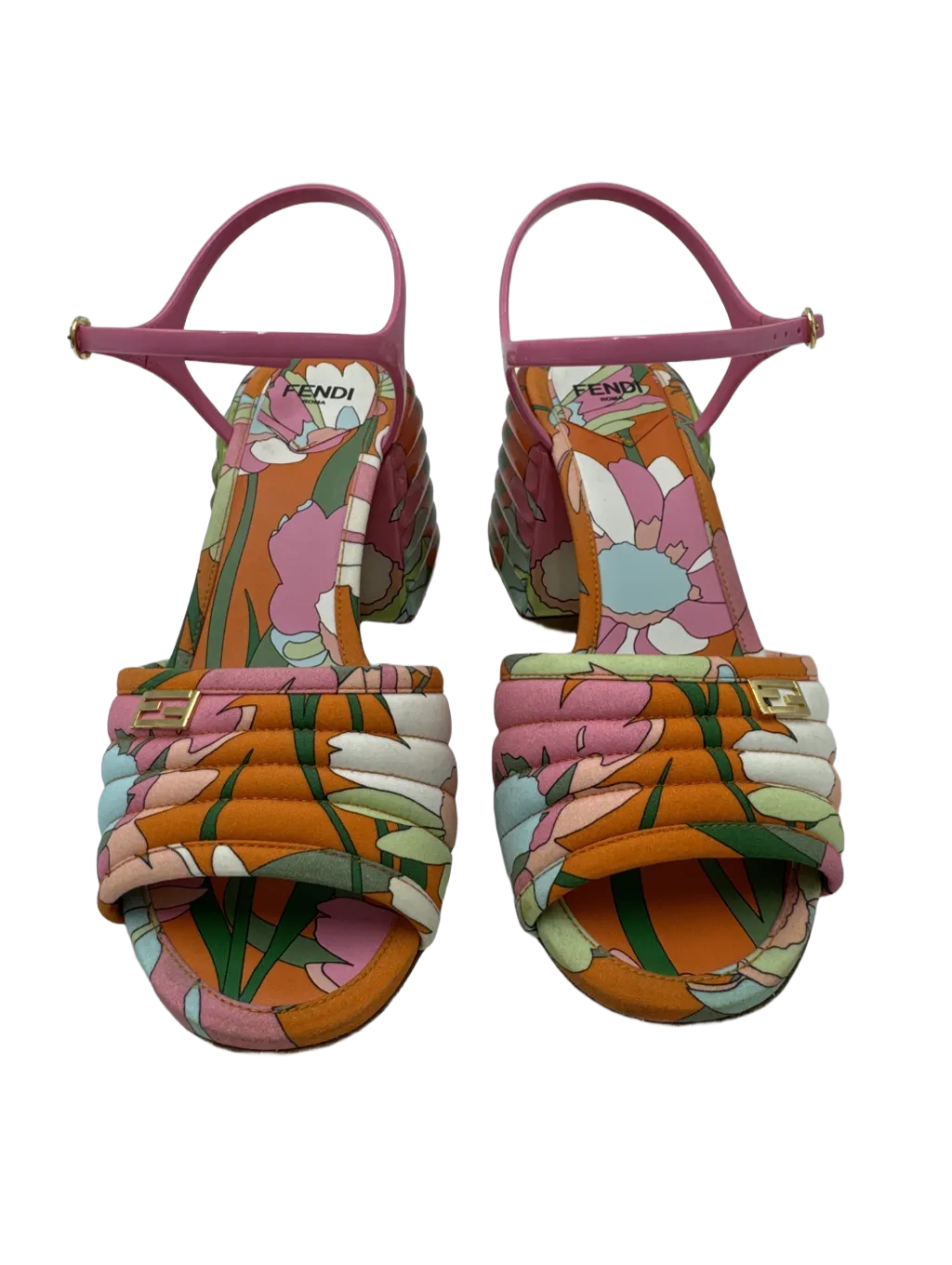 Fendi Promenade Slingback Luxury Designer Shoes, Size: 6.5