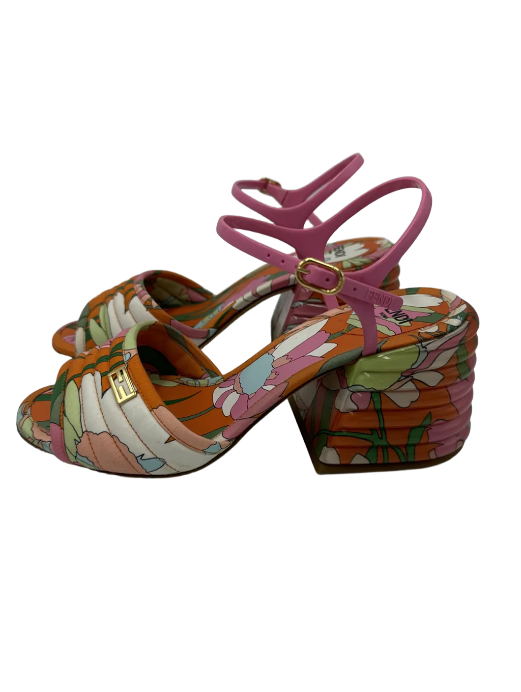 Fendi Promenade Slingback Luxury Designer Shoes, Size: 6.5
