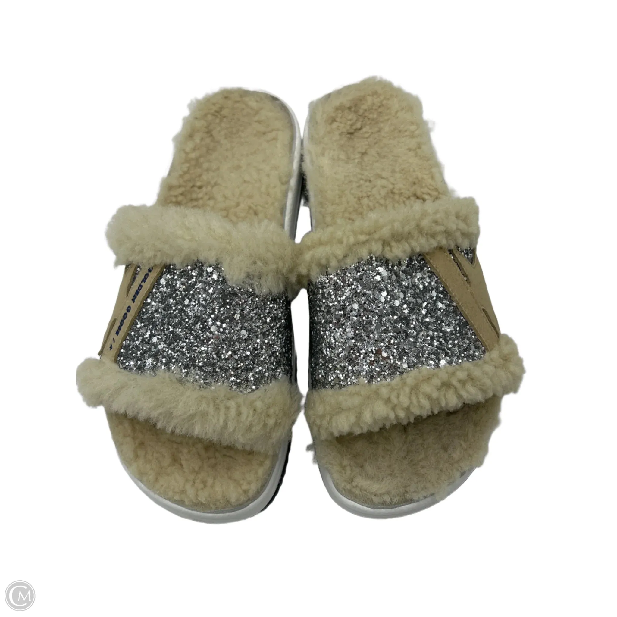 Golden Goose Poolstar Luxury Designer Slides, Size: 7