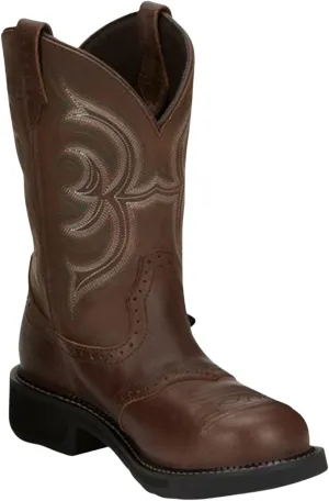 Justin Ladies Gypsy Steel Wtrprf Aged Work Boots