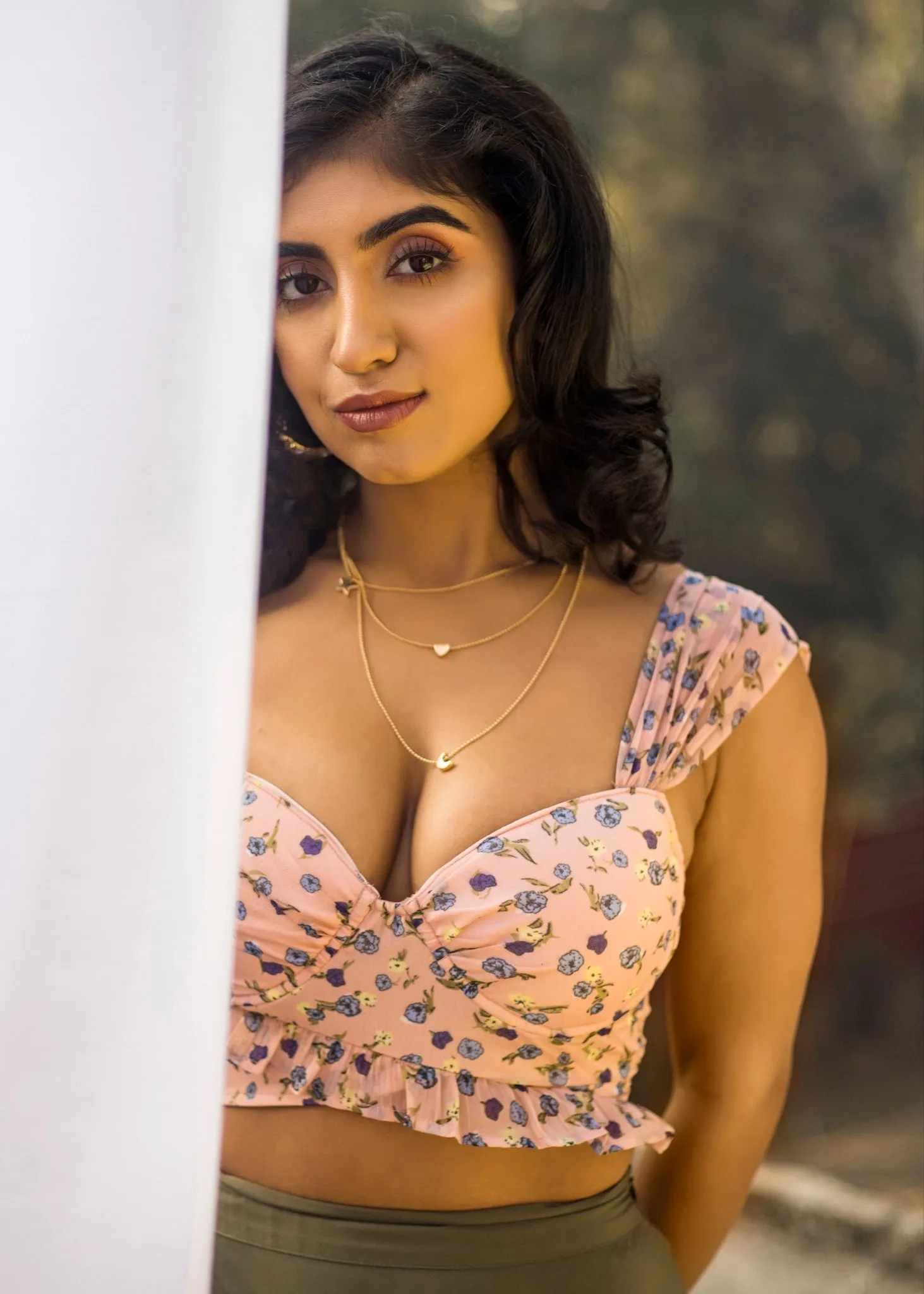 Katie Chiffon Bustier Top