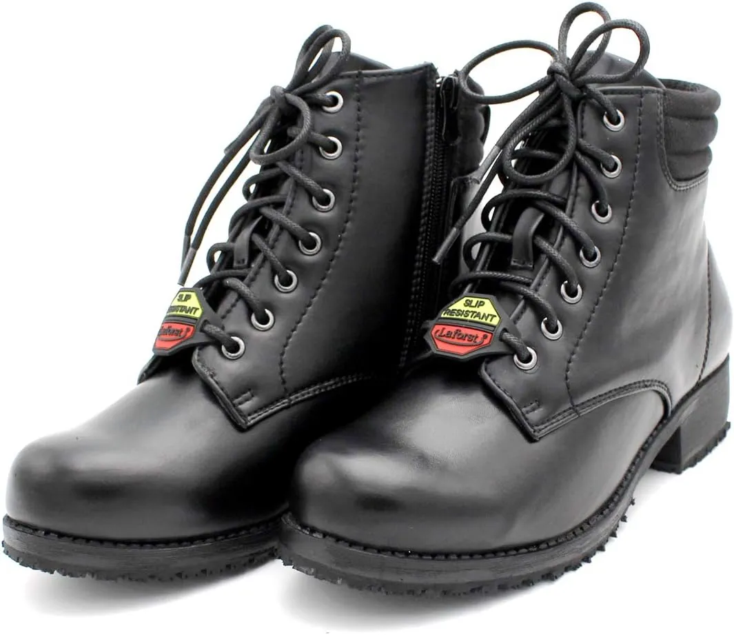 Laforst Women's Ankle Slip Resistant Work Combat Black Boots