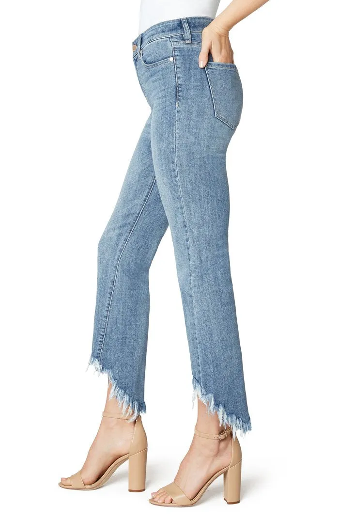 Liverpool Crop Flare Hi 5 Pocket Low Fray Hem Jean