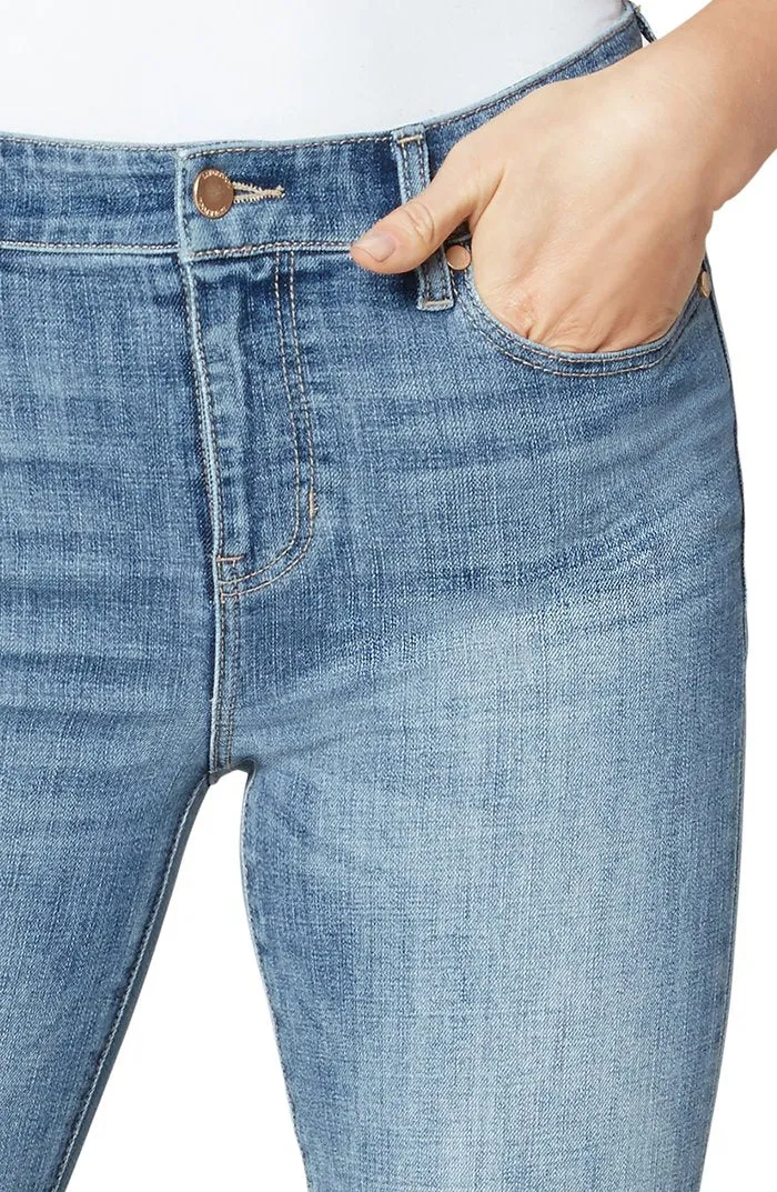 Liverpool Crop Flare Hi 5 Pocket Low Fray Hem Jean