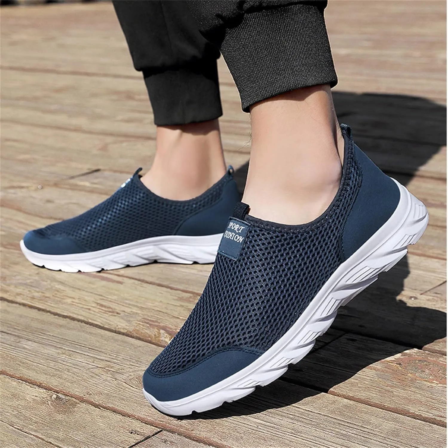 Mens Dress Sneaker Men Shoes Summer Lightweight Breathable Casual Shoes Single Mesh Casual Work Shoes Men Sneaker