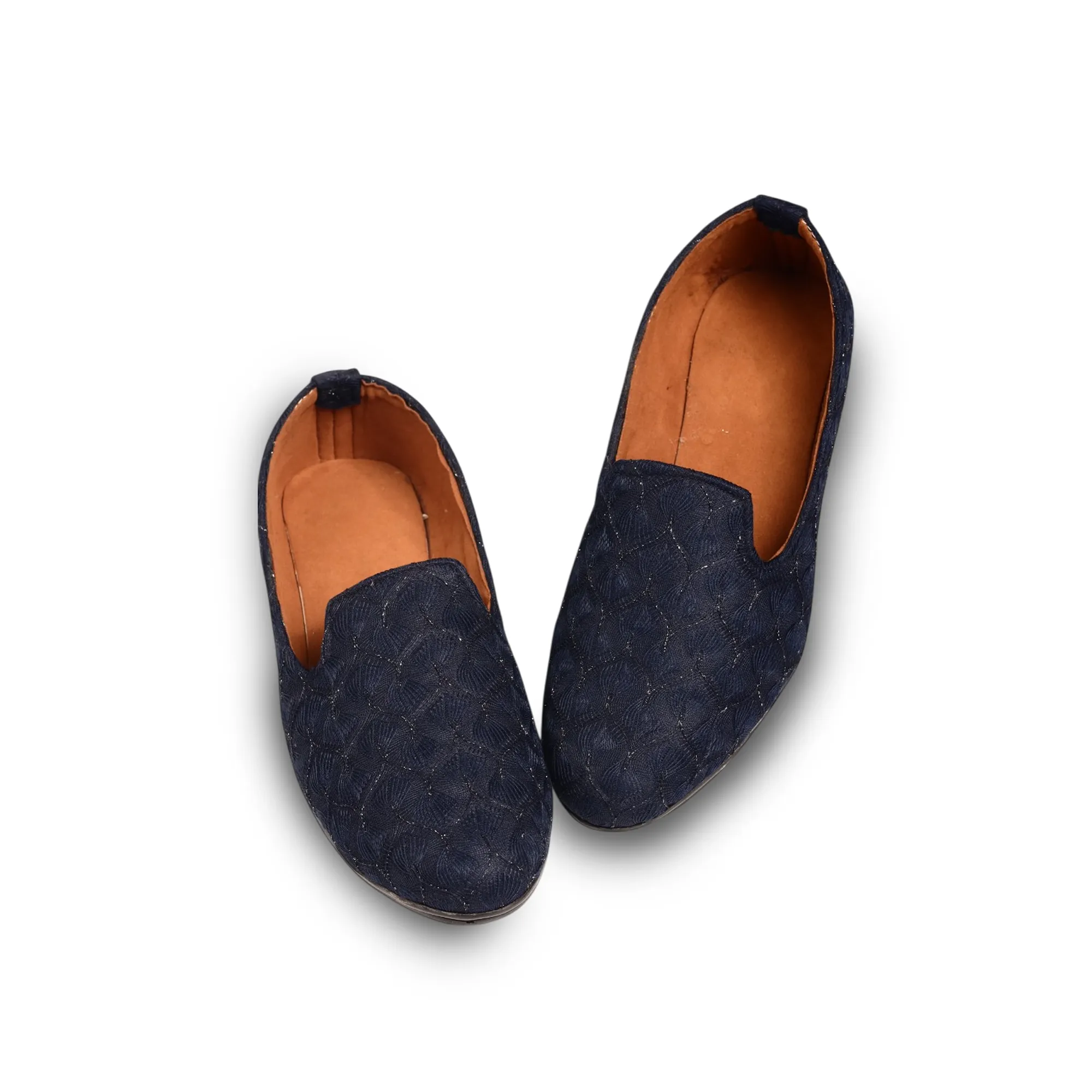 Navy Blue Designer Loafers for Mens