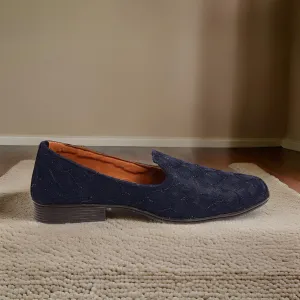 Navy Blue Designer Loafers for Mens