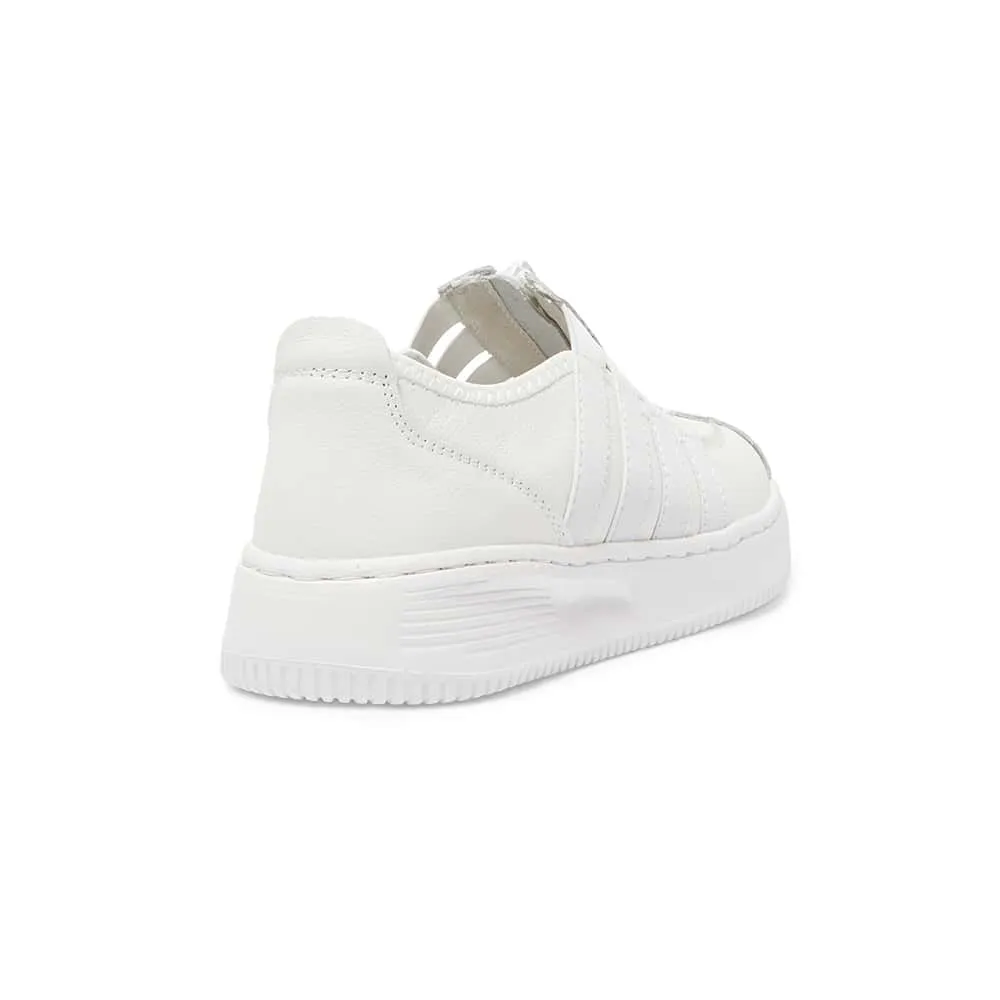 Newport Sneaker in White Leather