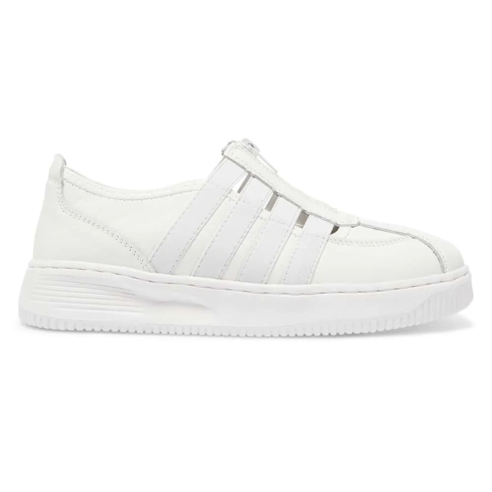 Newport Sneaker in White Leather