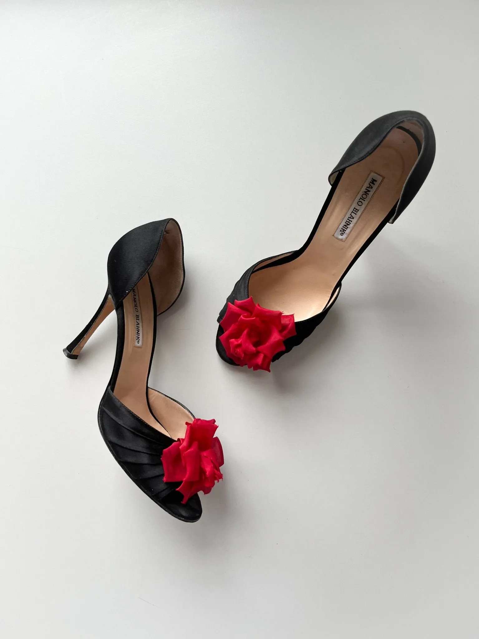 Red Rose Blahnik Heels