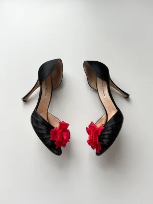 Red Rose Blahnik Heels