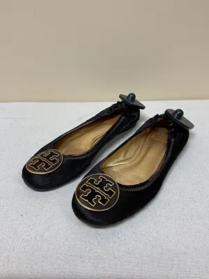 Shoes Designer By Tory Burch In Brown, Size:5.5