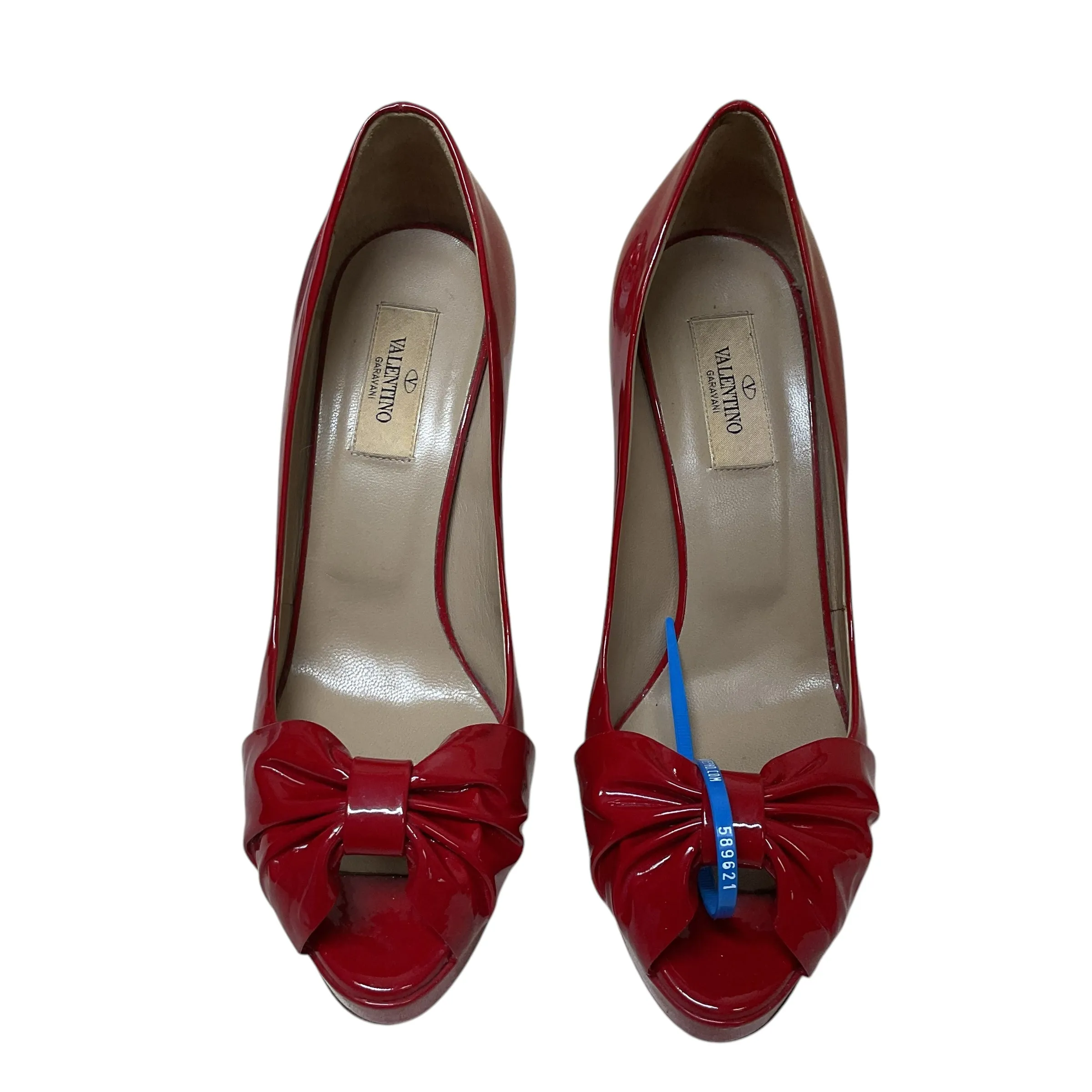 Shoes Luxury Designer By Valentino-Garavani In Red, Size: