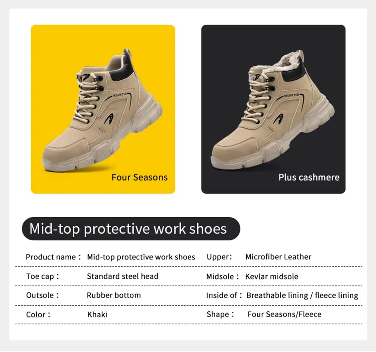 Steel Toe Shoes for Men Lightweight Mens Work Safety Shoes Sneakers Industrial Construction Outdoor Boots