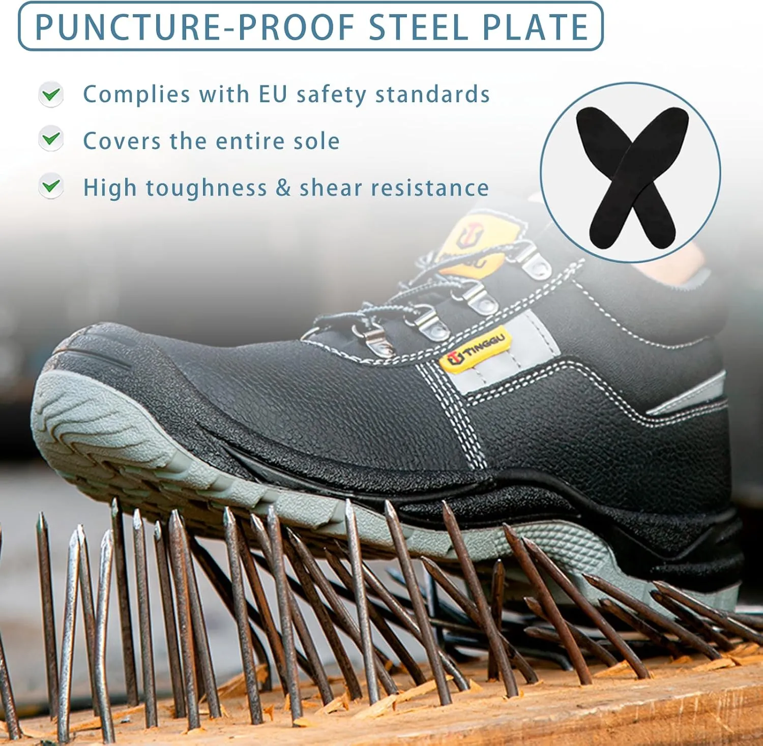 Summer Unisex Anti-Static Safety Shoes, Smash & Puncture Resistant Work Shoes, Composite Steel Toe, Breathable, Lightweight & Comfortable