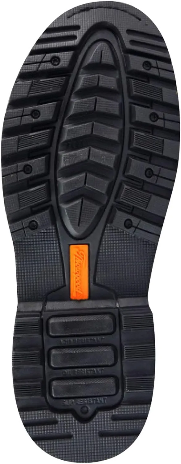 Thorogood V-Series 11 Waterproof Pull On Wellington Boots for Men - Premium Leather with Composite Safety Toe, Comfort Insole, and Chevron Traction Outsole; ASTM Rated
