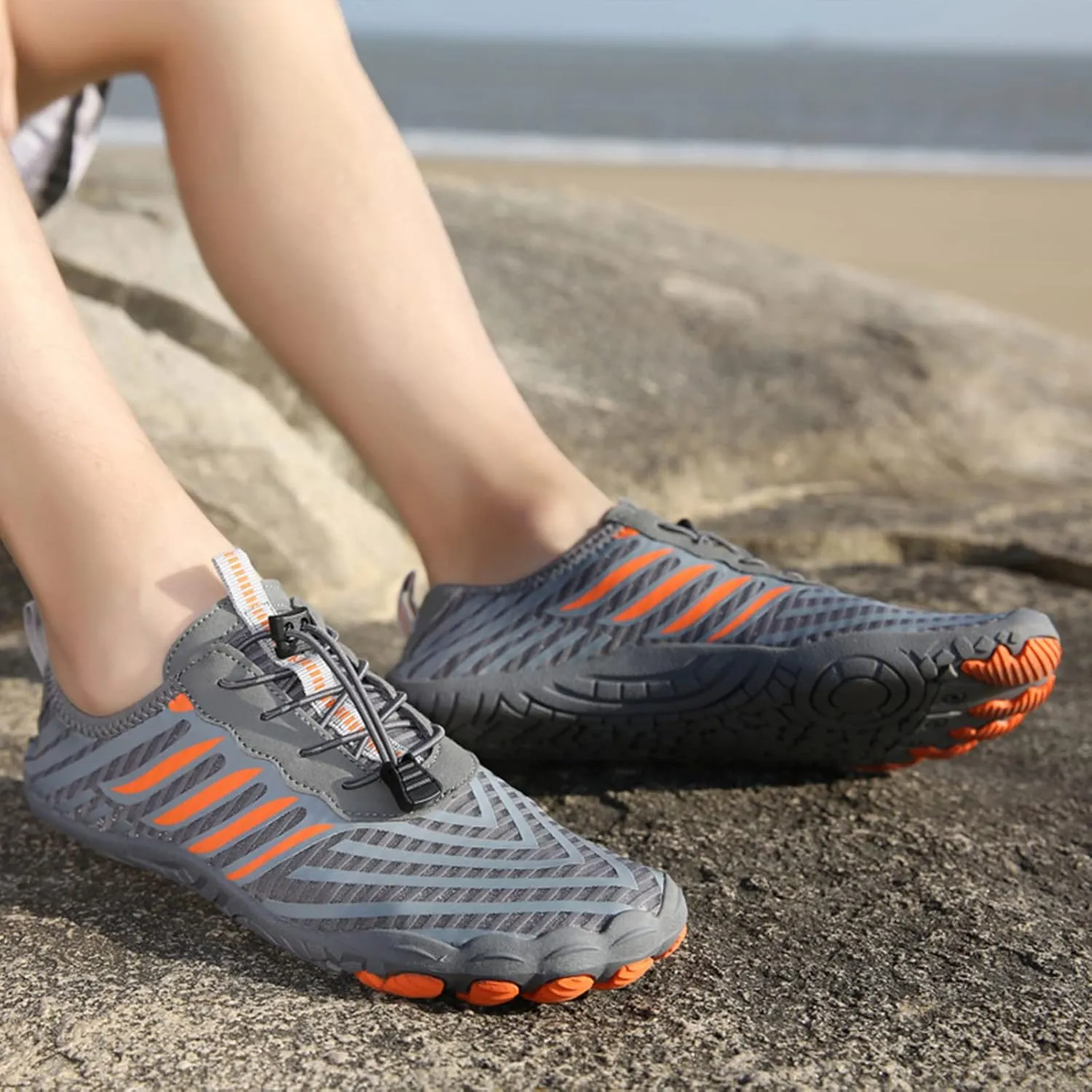 Water Sports Shoes Mens Womens Quick Dry Barefoot Aqua Swim Beach Pool Surf Hiking Kayaking Diving Yoga Breathable Design