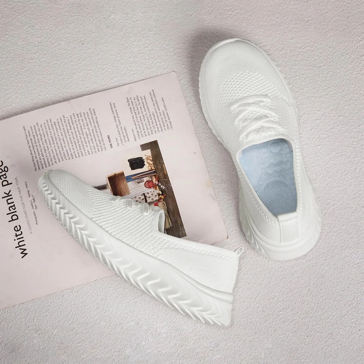 Women's Slip on Walking Athletic Tennis Shoes Running Sneakers Non Slip Hands Free Gym Sports Lightweight Breathable Casual Fashion Comfortable Mesh